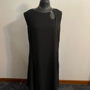 Compliment Black sleeveless fully lined flare dress, size 2X